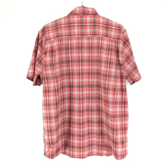 Exofficio Short Sleeve Button Up Shirt Men's XXL Plaid Pocket Outdoor Fishing - Picture 6 of 12